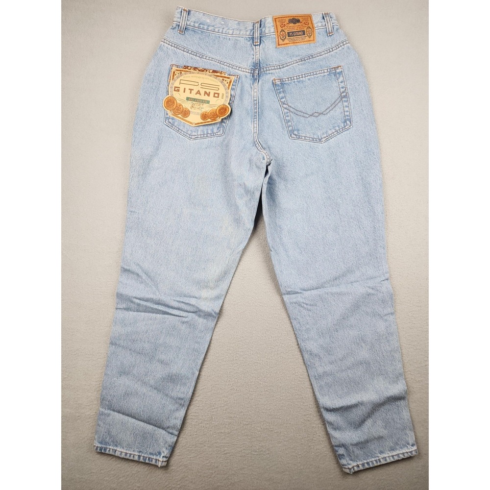 Vintage Gitano Mom Jeans Womens 14 Blue Light Wash High Rise Relaxed 32x28 Denim